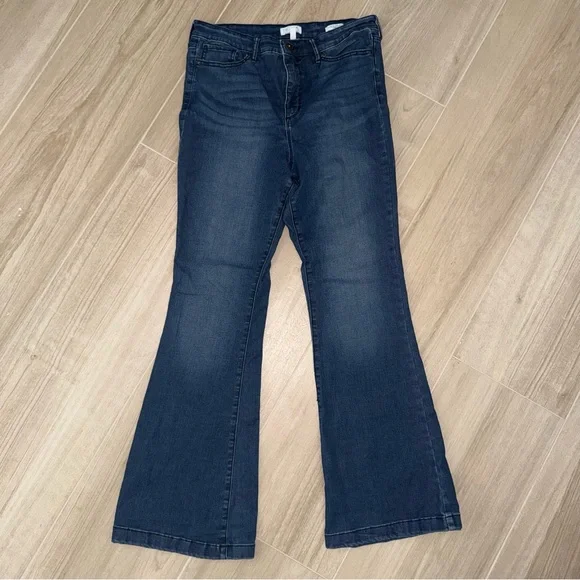 Sofia by Sofia Vergara Blue Melisa Flare Jeans Size 14 - Picture 1 of 5